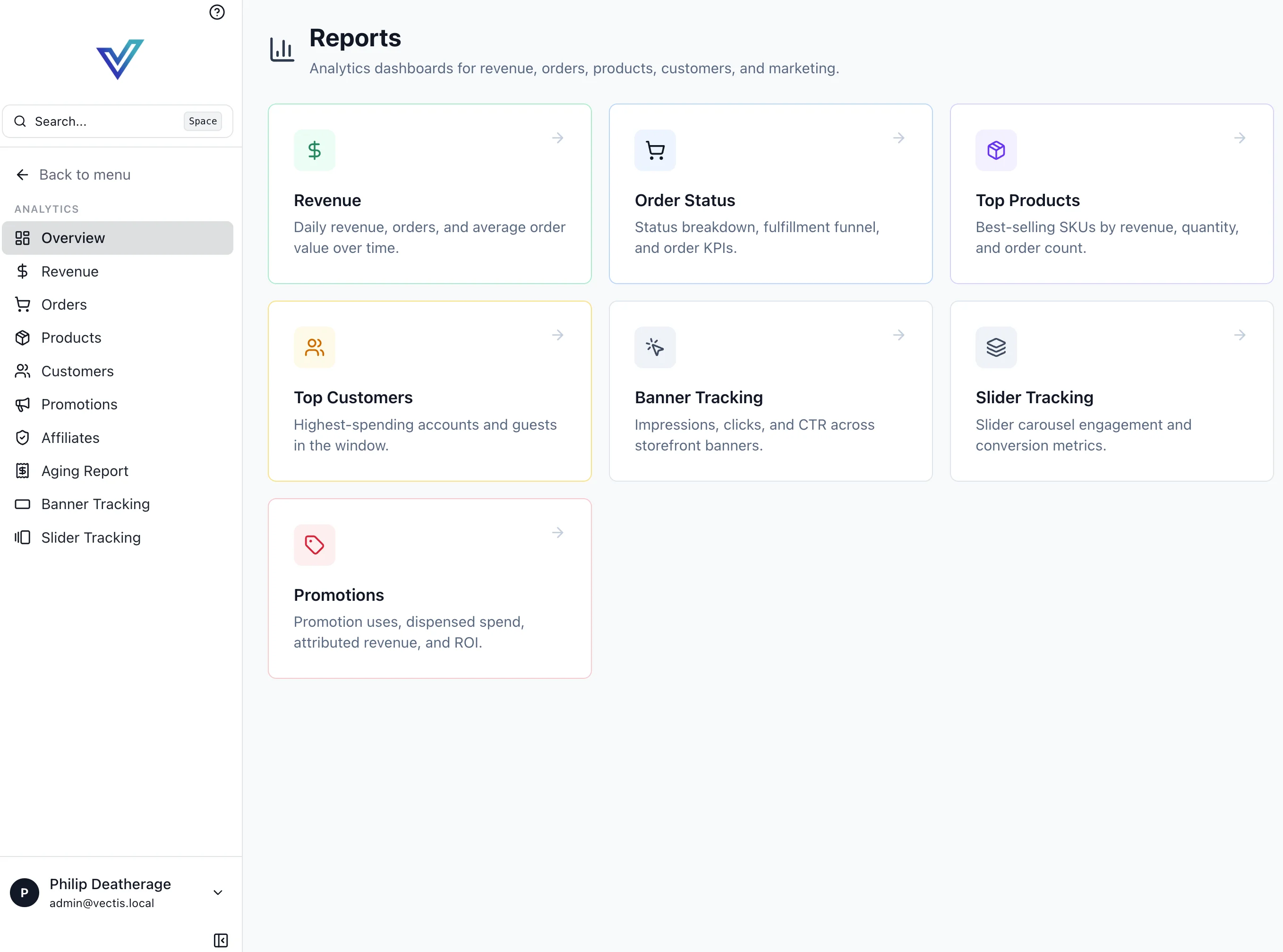 Reports overview